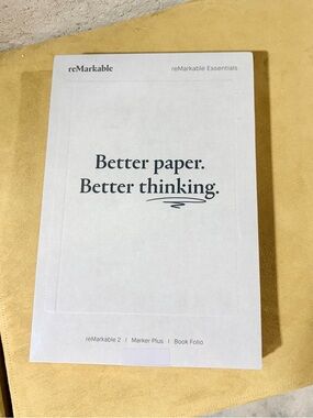 reMarkable 2 Essentials note-taking tablet, book folio and marker plus included
